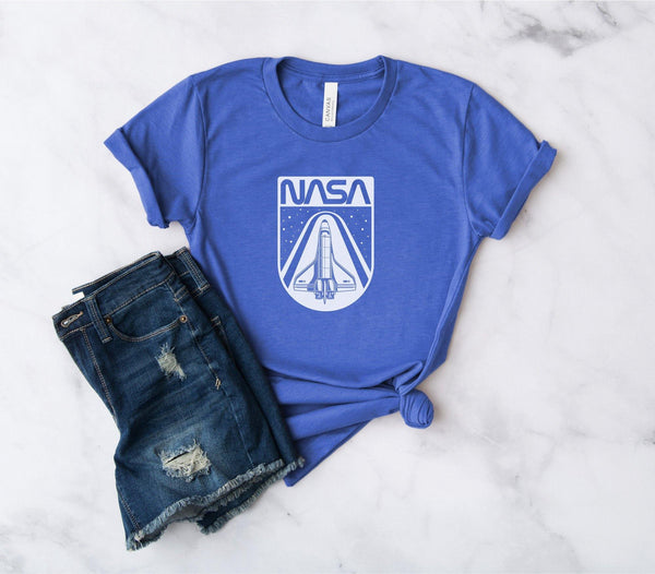 Nasa Mission Space Shirt T-Shirt XS / Royal Blue - From Nasa Depot - The #1 Nasa Store In The Galaxy For NASA Hoodies | Nasa Shirts | Nasa Merch | And Science Gifts
