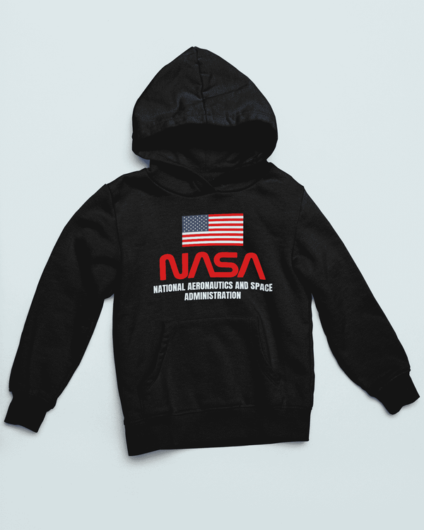 Mens American Nasa Shuttle Program Hoodie Hoodie S / BLACK - From Nasa Depot - The #1 Nasa Store In The Galaxy For NASA Hoodies | Nasa Shirts | Nasa Merch | And Science Gifts
