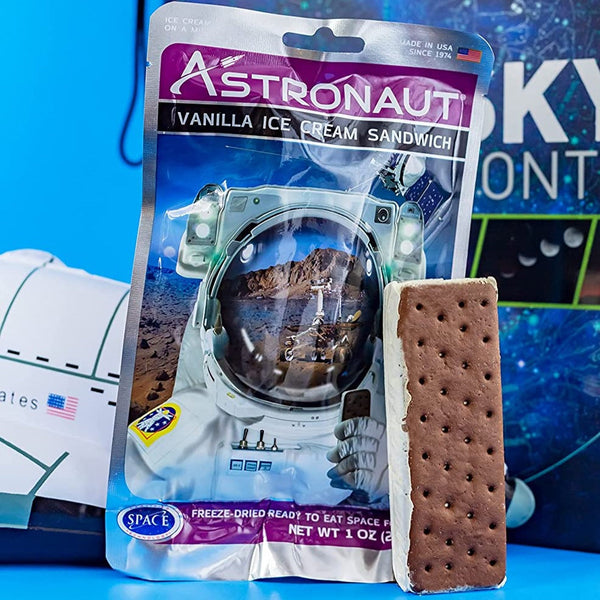 Astronaut Foods Freeze-Dried Ice Cream Sandwich, NASA Space Dessert, Vanilla Ice Cream - From Nasa Depot - The #1 Nasa Store In The Galaxy For NASA Hoodies | Nasa Shirts | Nasa Merch | And Science Gifts