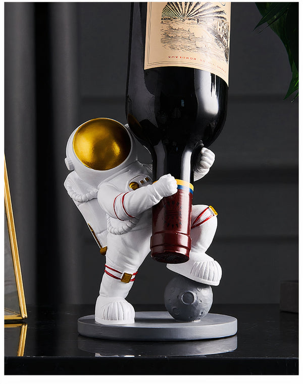 Astronaut Resin Glass Wine Rack Figurines & Miniatures A - From Nasa Depot - The #1 Nasa Store In The Galaxy For NASA Hoodies | Nasa Shirts | Nasa Merch | And Science Gifts