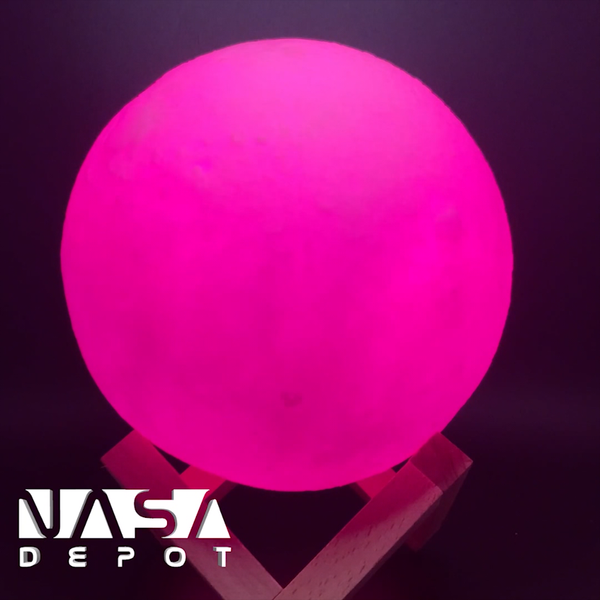 Nasa Depot 7-Color Changing LED Moon Lamp Lamp - From Nasa Depot - The #1 Nasa Store In The Galaxy For NASA Hoodies | Nasa Shirts | Nasa Merch | And Science Gifts
