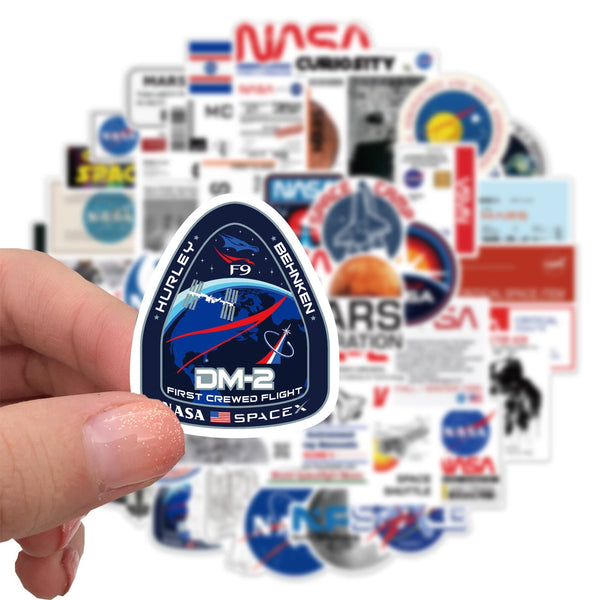 50pcs Outer Space Astronaut Nasa Graffit Animie Stickers For Motorcycle Notebook Computer Car DIY Laptop Bicycle Refrigerator