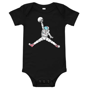Space Jordan NASA Baby short sleeve one piece Black / 3-6m - From Nasa Depot - The #1 Nasa Store In The Galaxy For NASA Hoodies | Nasa Shirts | Nasa Merch | And Science Gifts