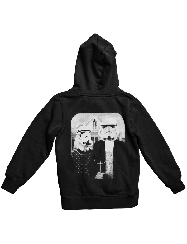 Dark Side American Gothic Cotton Hoodie hoodies S / Black - From Nasa Depot - The #1 Nasa Store In The Galaxy For NASA Hoodies | Nasa Shirts | Nasa Merch | And Science Gifts