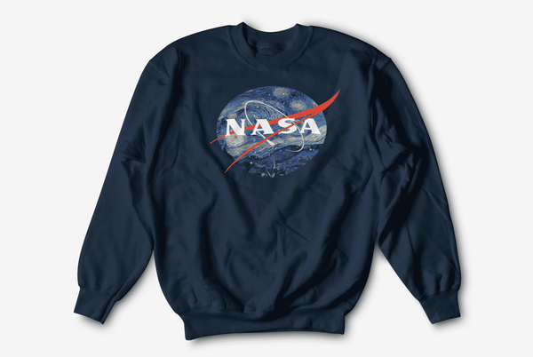 Starry Night Nasa Sweatshirt Sweatshirt - From Nasa Depot - The #1 Nasa Store In The Galaxy For NASA Hoodies | Nasa Shirts | Nasa Merch | And Science Gifts