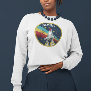 Women's To The Stars Sweatshirt X-SMALL / WHITE - From Nasa Depot - The #1 Nasa Store In The Galaxy For NASA Hoodies | Nasa Shirts | Nasa Merch | And Science Gifts