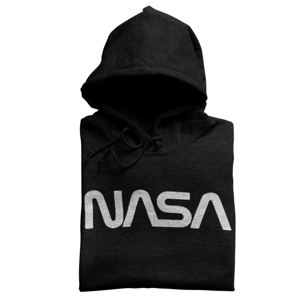 Original Nasa Worm Hoodie Hooded Sweatshirt 100% Cotton Hoodie S / Black/White - From Nasa Depot - The #1 Nasa Store In The Galaxy For NASA Hoodies | Nasa Shirts | Nasa Merch | And Science Gifts