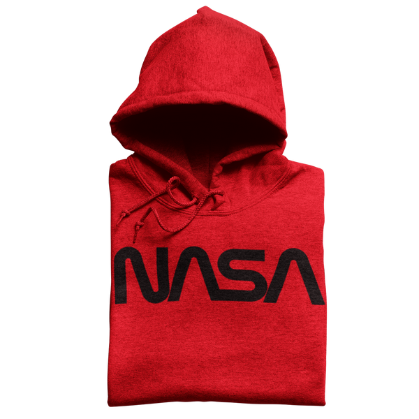 Original Nasa Worm Hoodie Hooded Sweatshirt 100% Cotton Hoodie S / Red/Black - From Nasa Depot - The #1 Nasa Store In The Galaxy For NASA Hoodies | Nasa Shirts | Nasa Merch | And Science Gifts