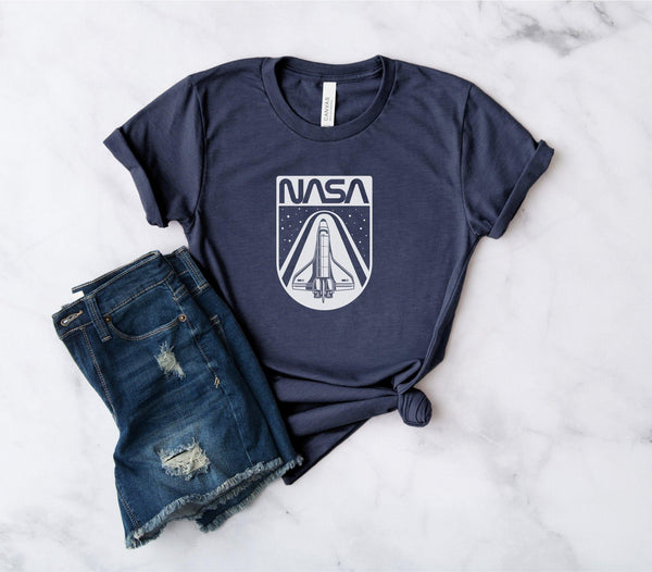 Nasa Mission Space Shirt T-Shirt XS / Navy Blue - From Nasa Depot - The #1 Nasa Store In The Galaxy For NASA Hoodies | Nasa Shirts | Nasa Merch | And Science Gifts