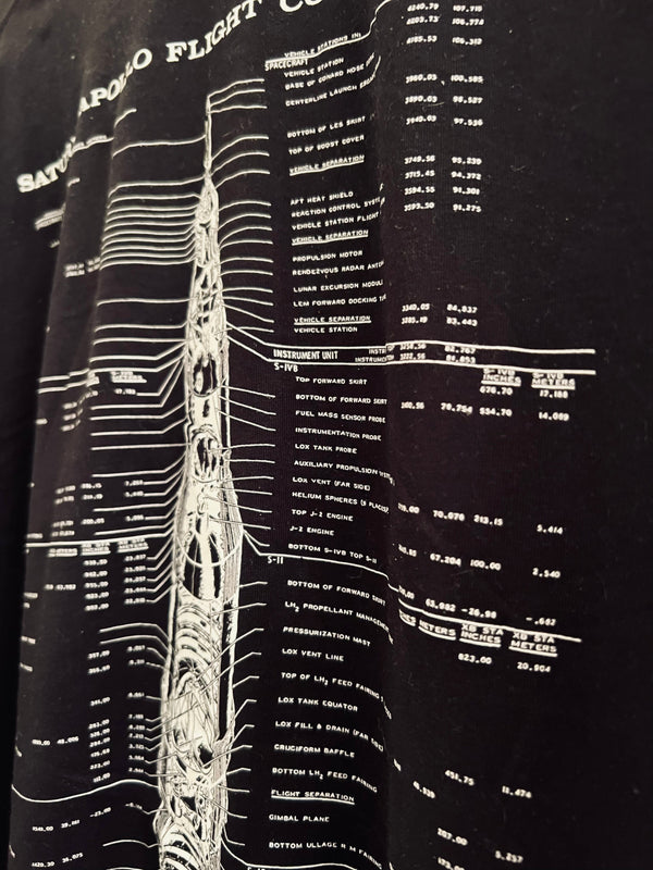 NASA Apollo Saturn-V Blueprint Cotton Hoodie hoodies - From Nasa Depot - The #1 Nasa Store In The Galaxy For NASA Hoodies | Nasa Shirts | Nasa Merch | And Science Gifts