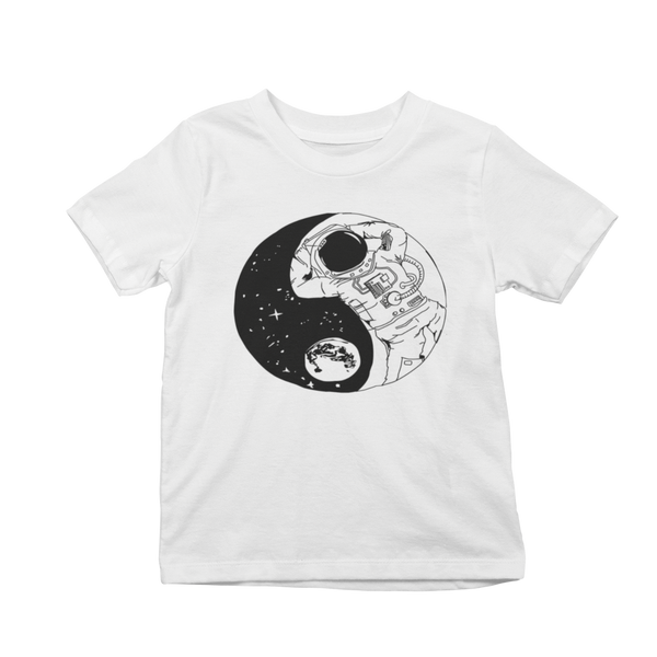 Astronaut Yin-Yang Youth T-Shirt - From Nasa Depot - The #1 Nasa Store In The Galaxy For NASA Hoodies | Nasa Shirts | Nasa Merch | And Science Gifts