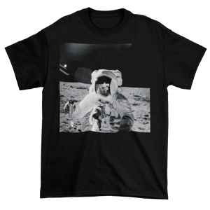 Apollo Moon Astronaut Cotton T-Shirt T-Shirt - From Nasa Depot - The #1 Nasa Store In The Galaxy For NASA Hoodies | Nasa Shirts | Nasa Merch | And Science Gifts