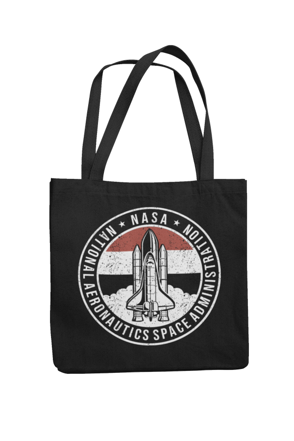 NASA Retro Launch tote Bag Tote Bag - From Nasa Depot - The #1 Nasa Store In The Galaxy For NASA Hoodies | Nasa Shirts | Nasa Merch | And Science Gifts