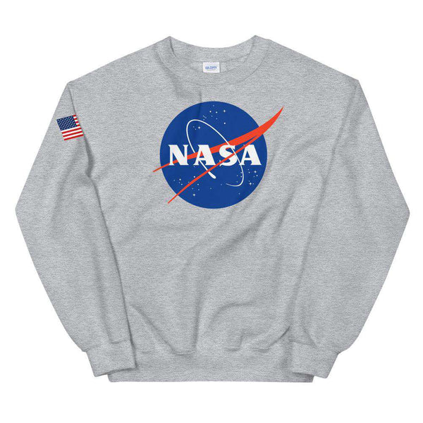 Nasa Depot Women's Nasa Crew Neck Sweatshirt - From Nasa Depot - The #1 Nasa Store In The Galaxy For NASA Hoodies | Nasa Shirts | Nasa Merch | And Science Gifts