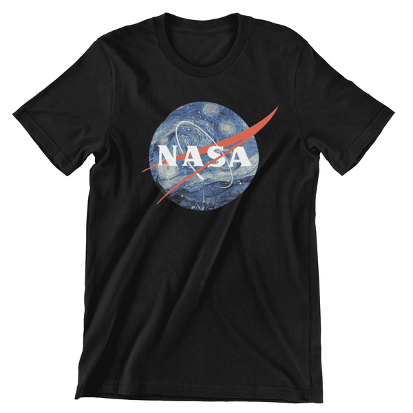 Starry Night NASA Premium T-Shirt T-Shirt Small / Black - From Nasa Depot - The #1 Nasa Store In The Galaxy For NASA Hoodies | Nasa Shirts | Nasa Merch | And Science Gifts