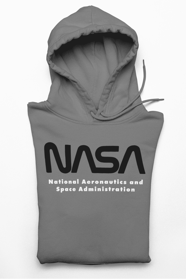 NASA Cotton Blend Hoodie Hoodie S / GREY - From Nasa Depot - The #1 Nasa Store In The Galaxy For NASA Hoodies | Nasa Shirts | Nasa Merch | And Science Gifts