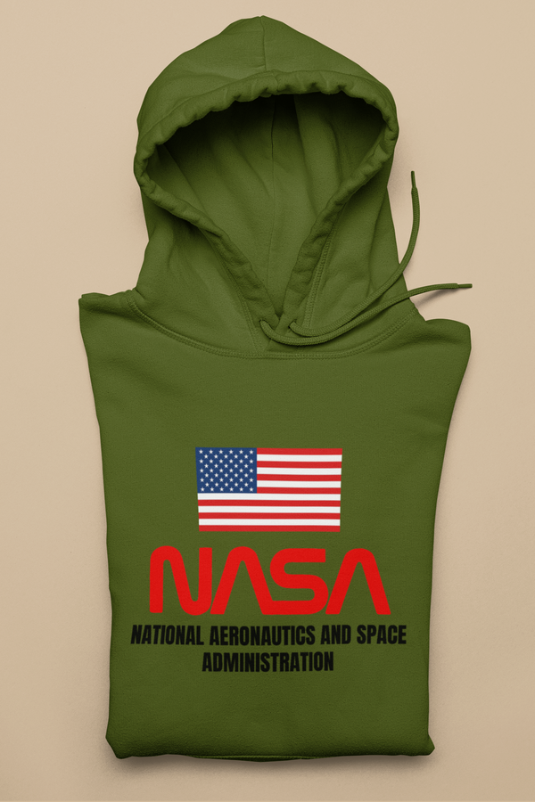 Mens American Nasa Shuttle Program Hoodie Hoodie - From Nasa Depot - The #1 Nasa Store In The Galaxy For NASA Hoodies | Nasa Shirts | Nasa Merch | And Science Gifts