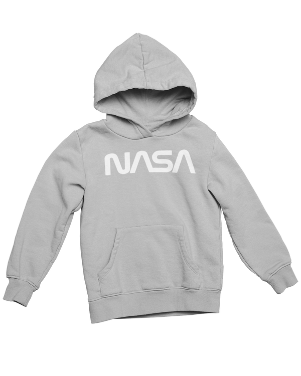 Original Nasa Worm Hoodie Hooded Sweatshirt 100% Cotton Hoodie S / Grey/White - From Nasa Depot - The #1 Nasa Store In The Galaxy For NASA Hoodies | Nasa Shirts | Nasa Merch | And Science Gifts