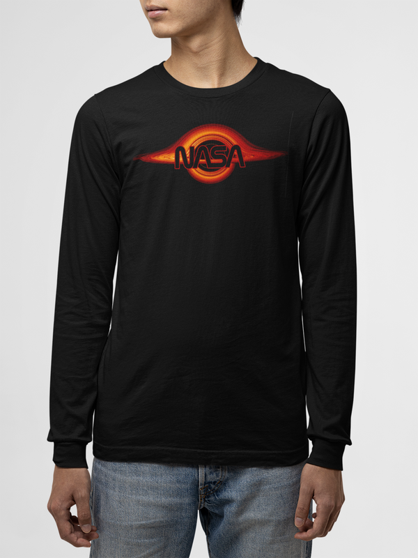 NASA Black Hole Long Sleeve Cotton T-Shirt Shirts & Tops - From Nasa Depot - The #1 Nasa Store In The Galaxy For NASA Hoodies | Nasa Shirts | Nasa Merch | And Science Gifts