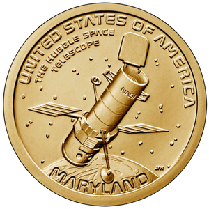 NASA Hubble Telescope Golden Coin - From Nasa Depot - The #1 Nasa Store In The Galaxy For NASA Hoodies | Nasa Shirts | Nasa Merch | And Science Gifts