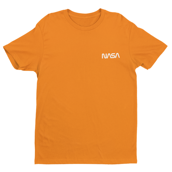 Throwback NASA Worm Cotton T-Shirt Youth XS / Orange - From Nasa Depot - The #1 Nasa Store In The Galaxy For NASA Hoodies | Nasa Shirts | Nasa Merch | And Science Gifts